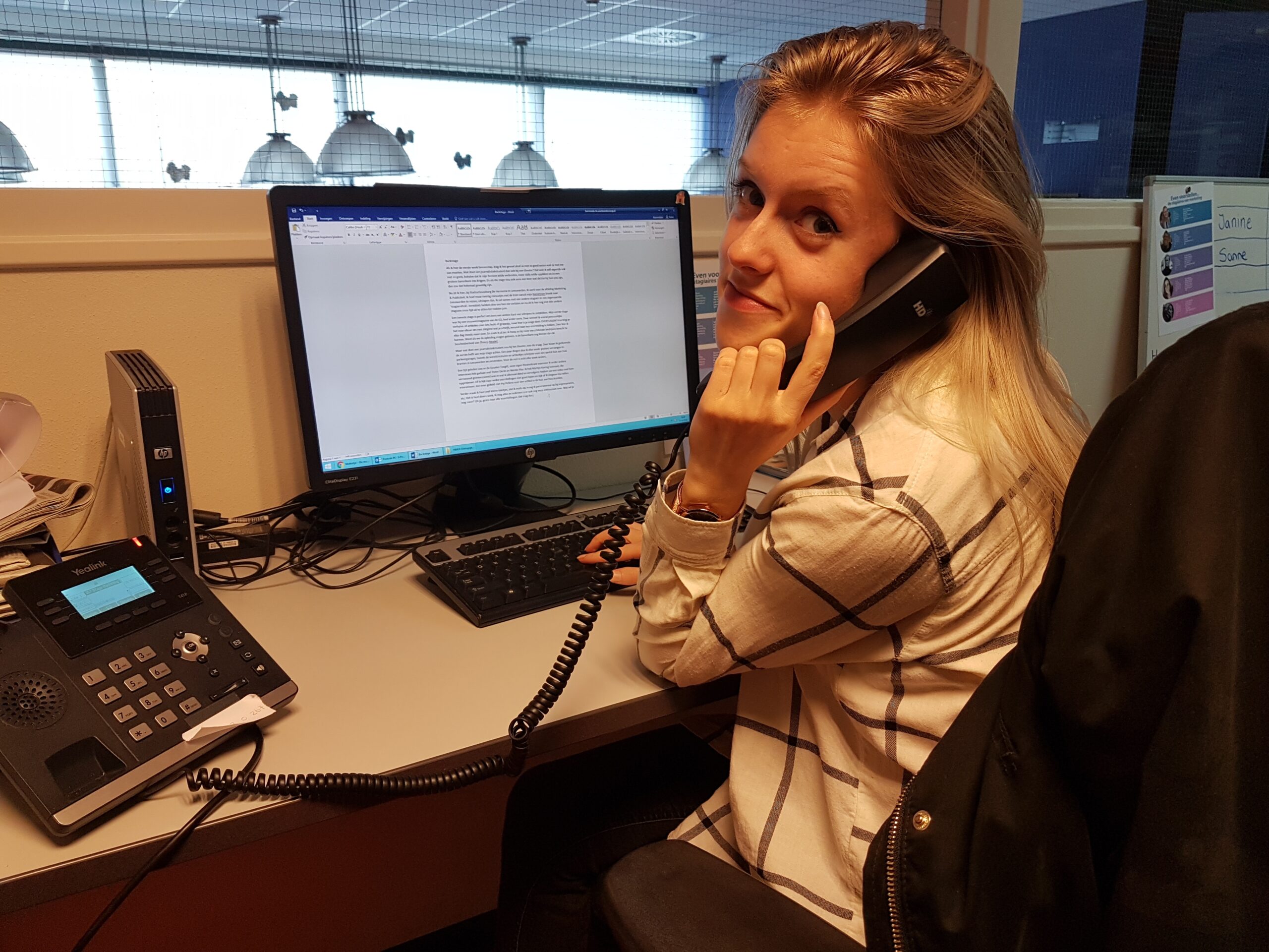 Backstage: Sanne bij Stadsschouwburg De Harmonie