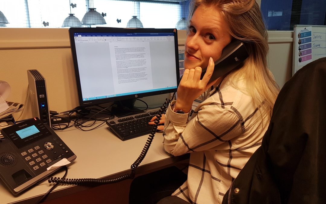 Backstage: Sanne bij Stadsschouwburg De Harmonie